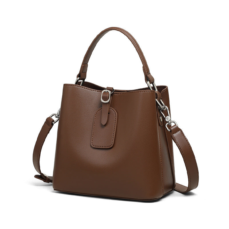 Grandeur Leather Bucket Bag