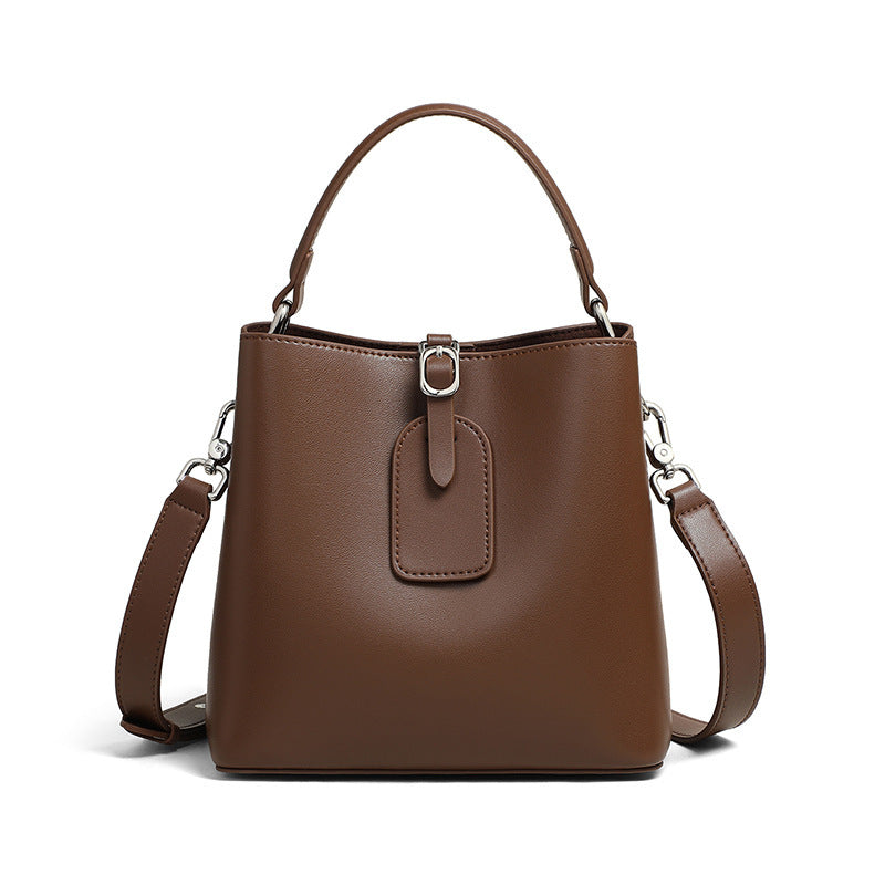 Grandeur Leather Bucket Bag