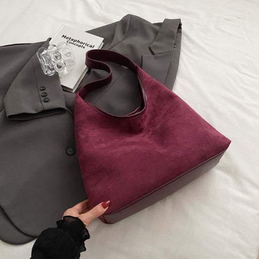 Velvet Touch Suede Bag