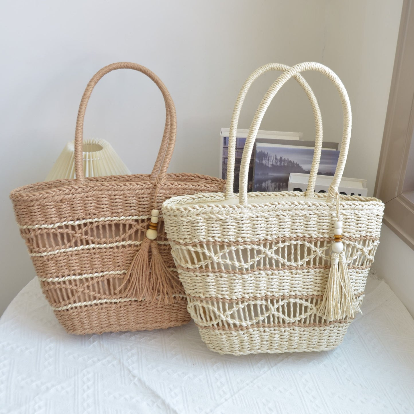 Artisan Weave Straw Tote