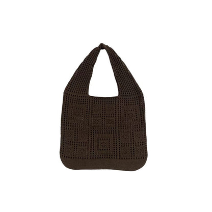 Knitted Elegance Shoulder Bag