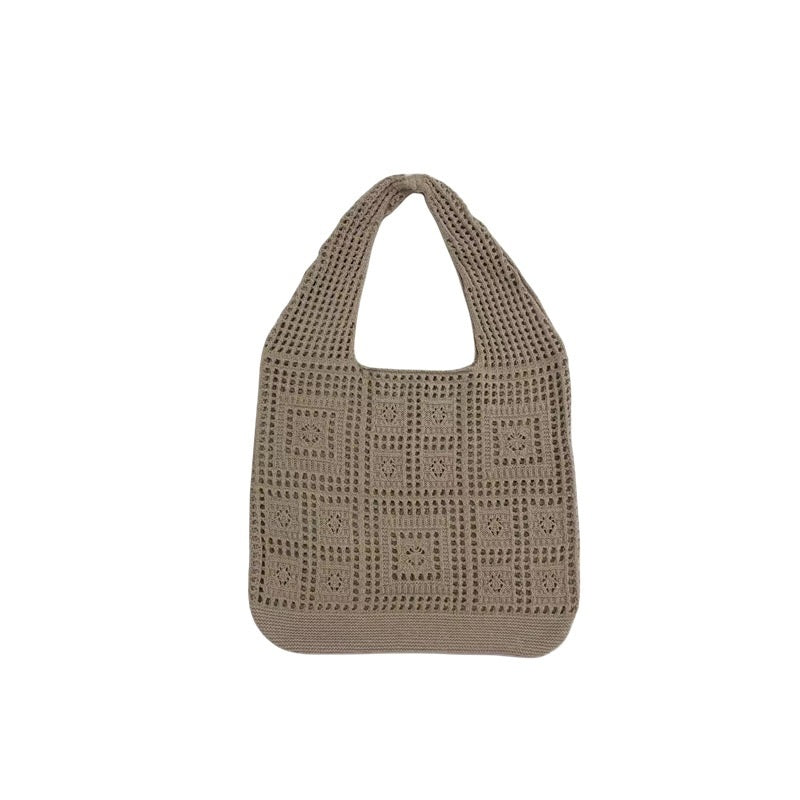 Knitted Elegance Shoulder Bag