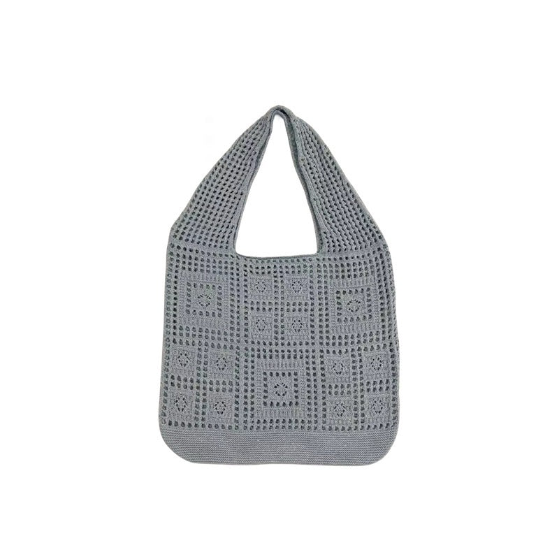 Knitted Elegance Shoulder Bag